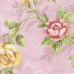 Wandering Multi-Color Florals on Vines with Pink Background Wallpaper  7236766 - Image 2