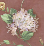Purple and Pink Hydrangeas on a Purplish  Brown Backgrond Wallpaper -IA790826 - Image 2
