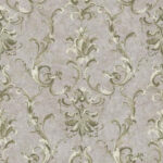 York Baton Rouge Painterly Ornamental Damask Wallpaper  NV6028