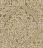 York Brandywine Medallion Harlequin Wallpaper in Metallic Gold & Beige   GL4646 - Image 2