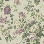York English Garden Inspired Wallpaper on Pearlized Sage   PR9003   Double Roll