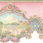 York Princess and Castle Fairy Tale Wallpaper Border 20.5 In. Tall  JV6216B