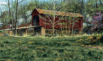 Old Covered Bridge   Wallpaper Mural by York  RA0208M  6' H x 10.5' W