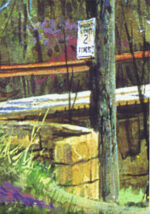 Old Covered Bridge Wallpaper Mural by York RA0209M 9' H x 15' W - Image 2