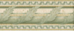 Green Acanthus Leaf  Architectural Molding Egg & Dart Wallpaper Border  AJ102501
