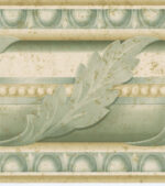 Green Acanthus Leaf  Architectural Molding Egg & Dart Wallpaper Border  AJ102501 - Image 2