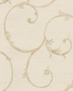 Nantucket Small Decorative Scroll Wallpaper in Parchment by York  NK2149 - Image 2