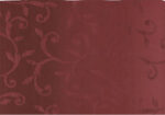 Leaf Scrolls Shadowy Ombre Stripe in Brick Reds  Wallpaper 546584