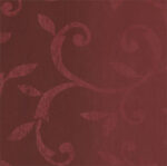 Leaf Scrolls Shadowy Ombre Stripe in Brick Reds  Wallpaper 546584 - Image 2