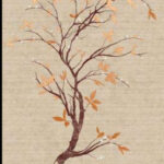 Serenity Branch Wallpaper Mural in Rich Earth Tones  CC9501M
