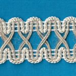 5 Yards 1" Ivory, Jute Open Weave Trim 46067