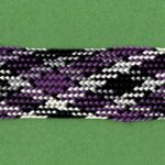 5 Yards 9/16" Purple, Black, White, Grey Flat Argyle Trim 22881