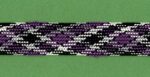 5 Yards 9/16" Purple, Black, White, Grey Flat Argyle Trim 22881