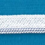 5 Yards 1/4" Lavender Double Stitch with White Lip Trim 10795