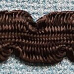 5 Yards 3/8" Black Rounded Ric Rac Look Trim 13956