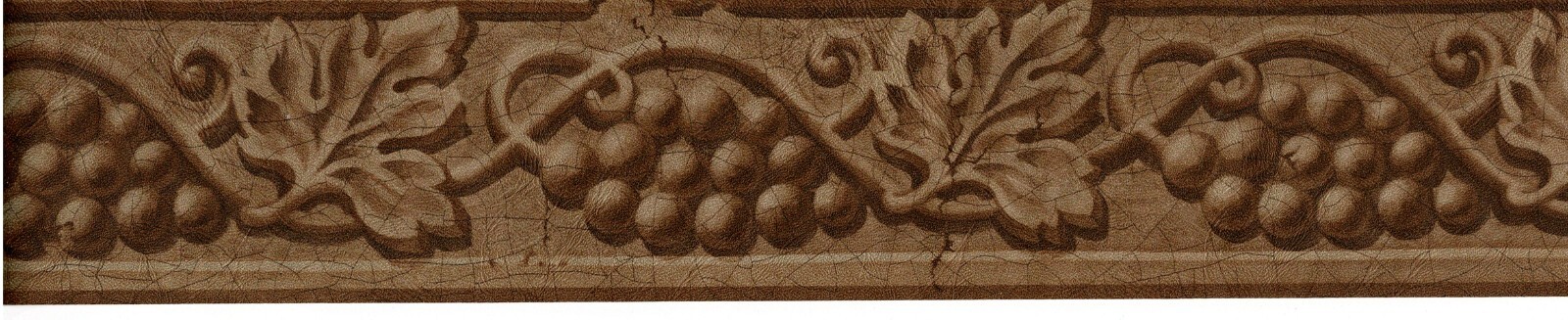 57-1056.jpg Grapes and Leaves Border in Browns - Raymond Waites - Imperial - 30662590 - Image 1