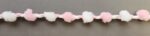5 Yards 9/16" Pink and White Pop Pom Fringe Trim 47609 - Image 2