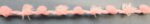 5 Yards 3/4" Baby Pink Pom Pom with White String Drops Fringe Trim 47611BP - Image 2