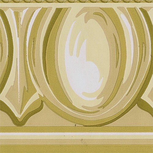 57-1076.jpg Egg and Dart Border Architectural in Tans and Beiges - York - JS9387B - Image 1