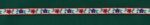 5 Yards 3/8" Red, Blue, Green on White Floral Jacquard Trim 83507-1