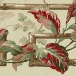 Leaves, Ferns & Cane Trellis Border - Carey Lind - TZ3424B