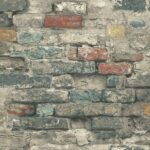 Brick Alley Peel and Stick Brick Wall for Roommates by York RMK11080WP