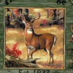 Double Dyecut Ducks, Deer, Dog Border - Chesapeake - LL50091B