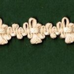 5 Yards 3/4" Sand Offset Woven Trim 46357