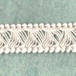 5 Yards 1/2" Off- White Crisscross Lace Trim 12715