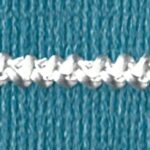 5 Yards 1/8" White Small Double Scalloped Ric Rac Look Trim 26091