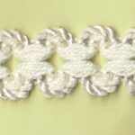 5 Yards 7/8" Ecru, Cream Double Ric Rac Trim 46423
