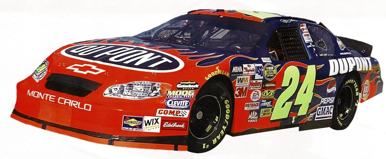 57-1288.jpg Jeff Gordon - #24- 2004 Nascar Wallpaper Border - Vintage - Dupont - 16128 - Image 1