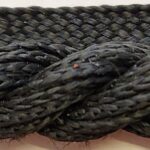 5 Yards 5/8" Black Twist Cord with Lip Trim 55295