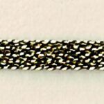 5 Yards 1/8" Gold, Black - Straight, Flat Trim 26239