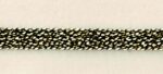 5 Yards 1/8" Gold, Black - Straight, Flat Trim 26239