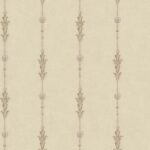 Leaf and Bead Stripe with Leaf Wallpaper Document by Wallquest DM20508