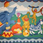 Circus Menagerie Wallpaper Border - F. Schumacher - Vintage - 538011