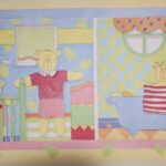 Laura Ashley Teddy Bears at Home Wallpaper Border - Vintage - AGK191B