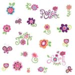 Peace, Joy, Love Peel and Stick Removable Stickers - Roommates - RMK1649SCS