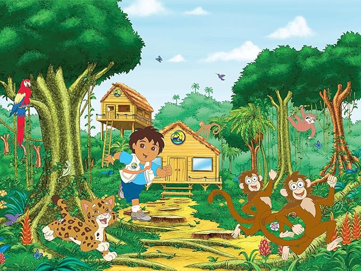 57-1383.jpg Go Diego Go House and Treehouse Wall Mural - Brewster - 147-71174 - Image 1