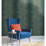 Vertical Leaf and Vine Ombre Stripe Wallpaper - York - Whisper Prints - BR6224 - Image 2