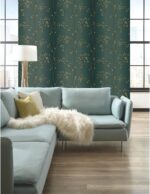 Vertical Leaf and Vine Ombre Stripe Wallpaper - York - Whisper Prints - BR6224 - Image 3