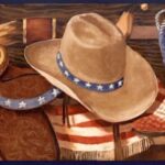 USA Rodeo Cowboy Border - Wallquest - JB0673B