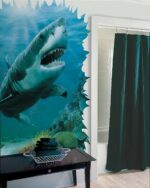 Shark Mural - 7' Tall x 6' Wide - Photo Quality - Brewster - 258-75020M - Image 2