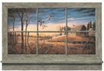 Rustic Window Duck Lodge Accent Wall Mural York Wallcoverings WD4302M