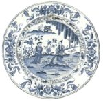 Porcelain Menagerie Plate Stickers Set - 9" Plates - Blue - 5510080 - Image 2