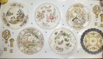 Porcelain Menagerie Plate Stickers Set - 9" Plates - Multicolor - 5510081