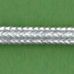 5 Yards 1/8" Matte Silver Semi-flat Cord Trim 24101