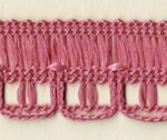 5 Yards 3/4" Flamingo Pink Loop and String Trim 47577