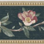 Flowers in Bloom on Meandering Vine Border - Warner - VER7011 - Image 2